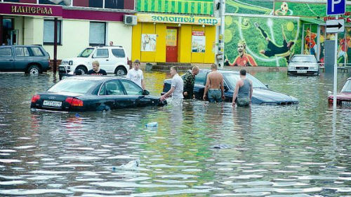 наводнение в городе во сне