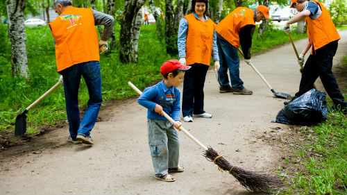 подметать мусор