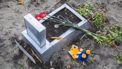 захоронение младенца