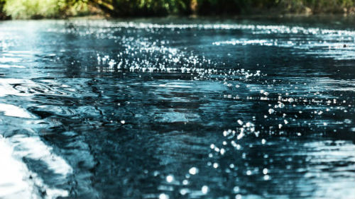 чистая синяя вода