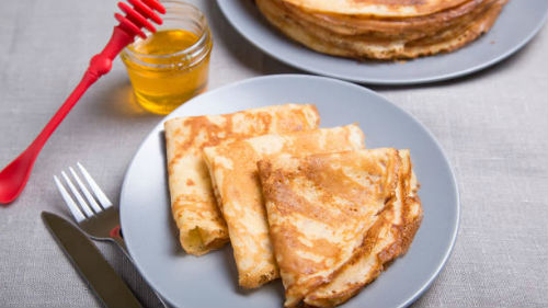 блинчики с медом