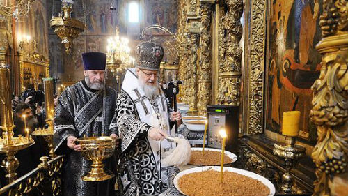 освящение кутьи 